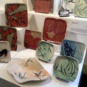 Ceramics display at Collective The Art of Craft