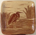 Heron, 8" plate