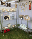 Frog Song Designs booth display, summer 2017 Bar Harbor Fine Arts Festival