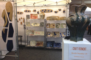 Booth display, Craft Vermont, 2014