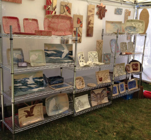 Booth display, Marblehead Festival of Arts, 2014