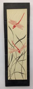 Ceramic wall tile, dragonfly design