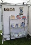 Frog Song Designs booth at Camden Harbor Arts Festival 2017