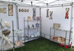 Frog Song Designs booth at Camden Harbor Arts Festival 2017