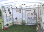 Frog Song Designs booth at Camden Harbor Arts Festival 2017