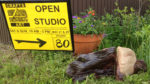 Studio entrance at Open Studio Weekend, 2017
