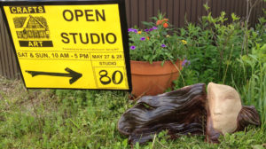 Studio entrance at Open Studio Weekend, 2017