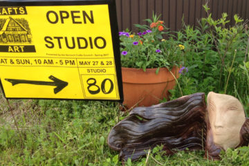 Studio entrance at Open Studio Weekend, 2017