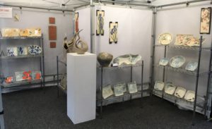 Frog Song Designs booth at Craft Vermont 2017