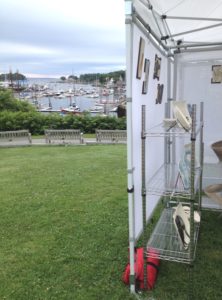Harbor view from Harbor Arts show, Camden ME