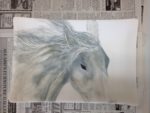 Photo of work in progress, glazing