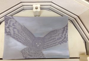 Photo of work in progress, in the kiln