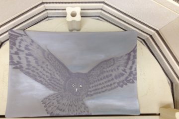 Photo of work in progress, in the kiln