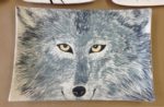 Photo of work in progress, glazing