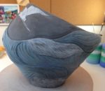 Work in progress, sgraffito