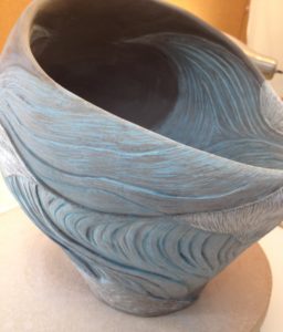 Work in progress, sgraffito