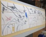 Backsplash tiles, bisque fired