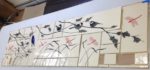 Backsplash tiles, glazed