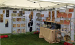 Frog Song Designs booth at Woodstock Art Festival, 2013