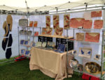 Frog Song Designs booth at Woodstock Art Festival, 2013