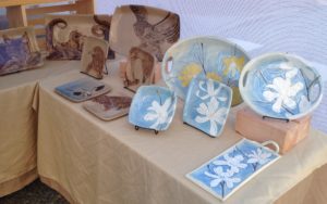 Ceramics display at Portland Fine Craft Show