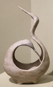 Ceramic sculpture, bird form