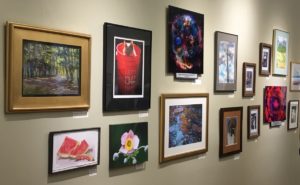 Wall art display at Chandler Gallery