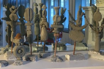 View of SculptureFest Open Studio ceramics exhibition