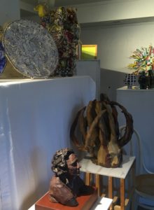 View of SculptureFest Open Studio ceramics exhibition