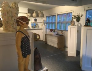 View of SculptureFest Open Studio ceramics exhibition