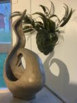 Ceramic sculpture on display