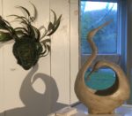 Ceramic sculpture on display