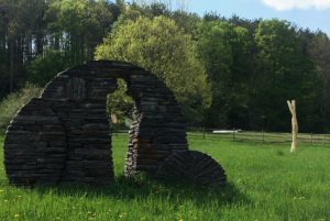 SculptureFest 2018 installation