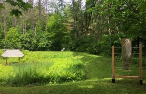 Outdoor sculpture installation
