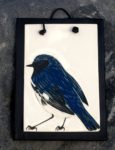 Ceramic tile, black-throated blue warbler